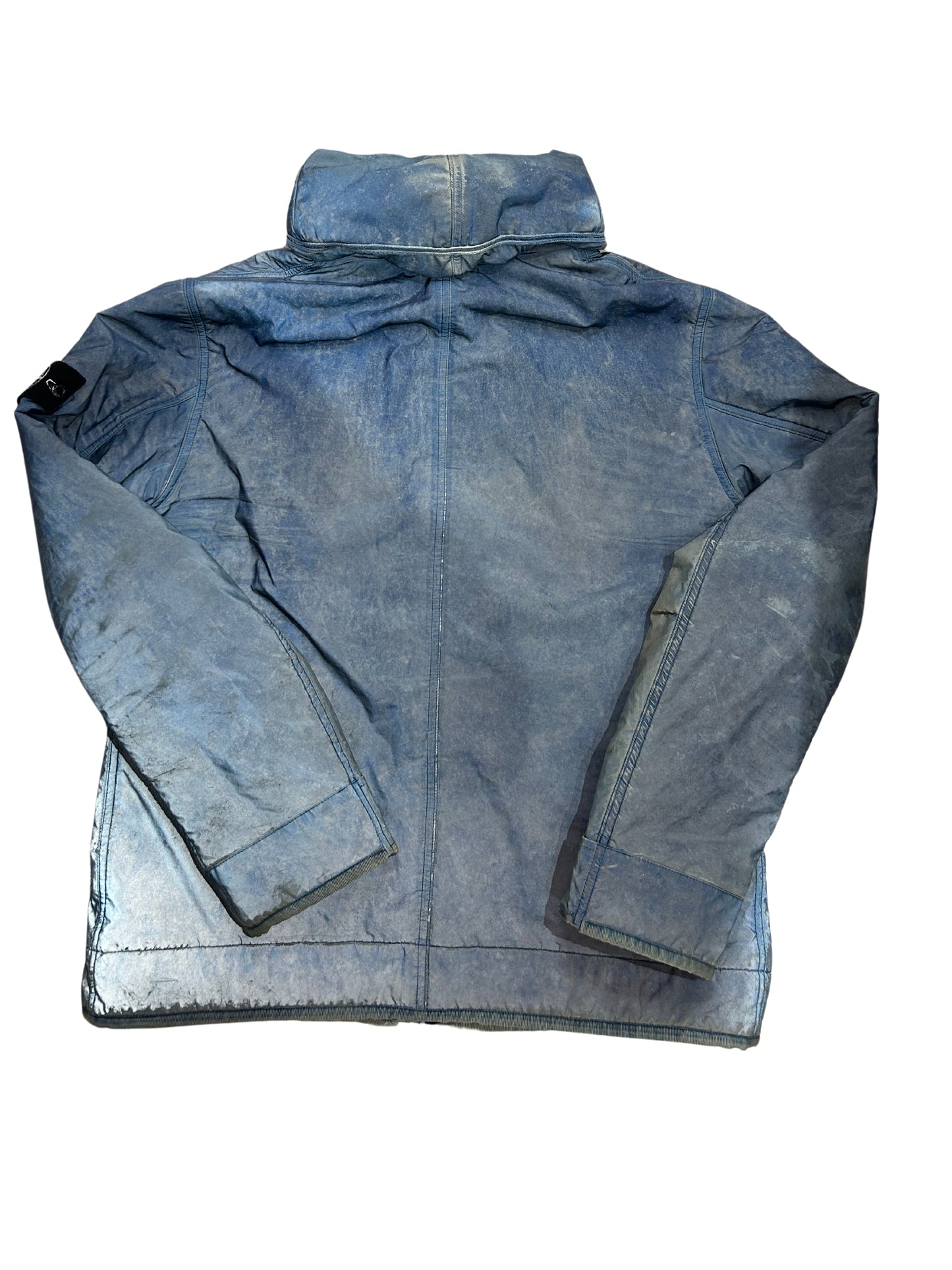 Stone Island 2010 Blue Liquid Reflective Jacket - XL