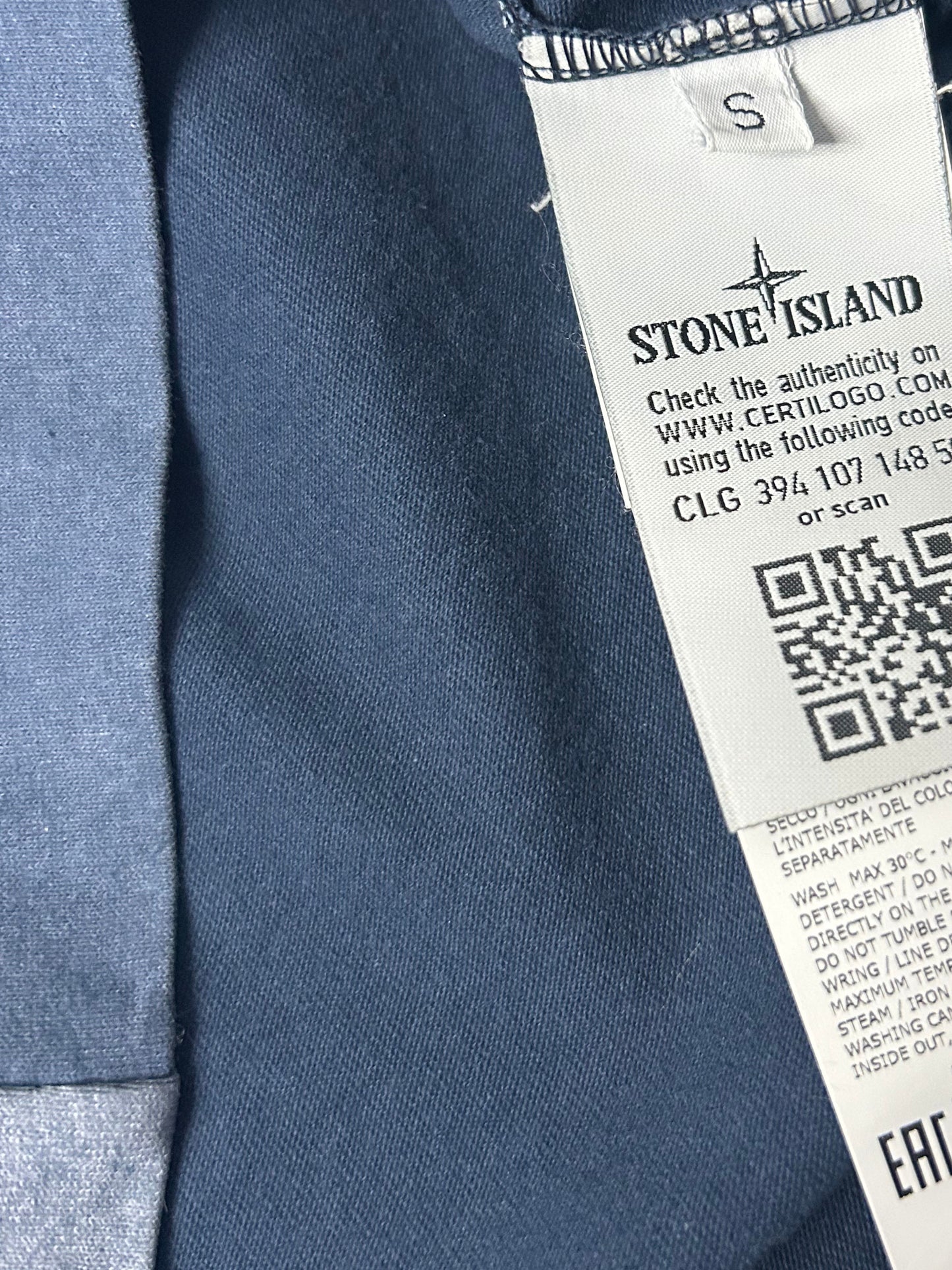 Stone Island Two Tone Tela Placcata Longsleeve Top - Small