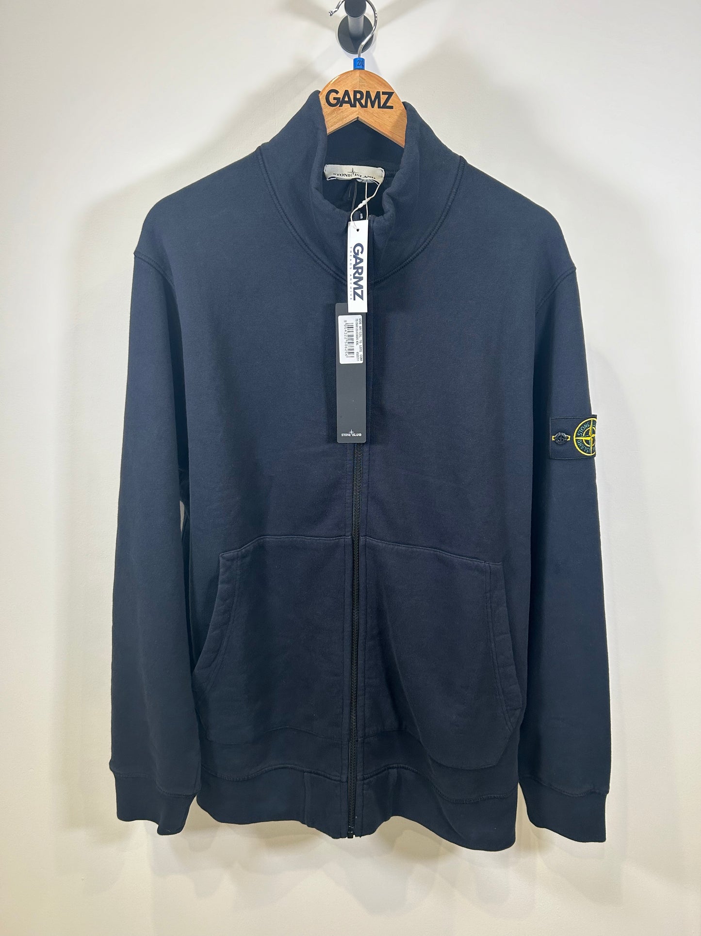 Stone Island Navy Full Zip Sweatshirt - XXL