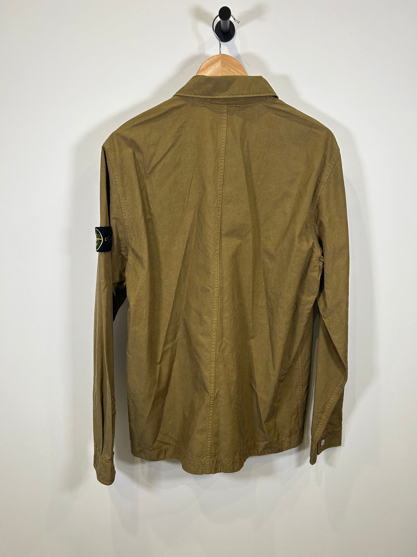 Stone Island Flap Pocket Logo Patch Shirt - Large