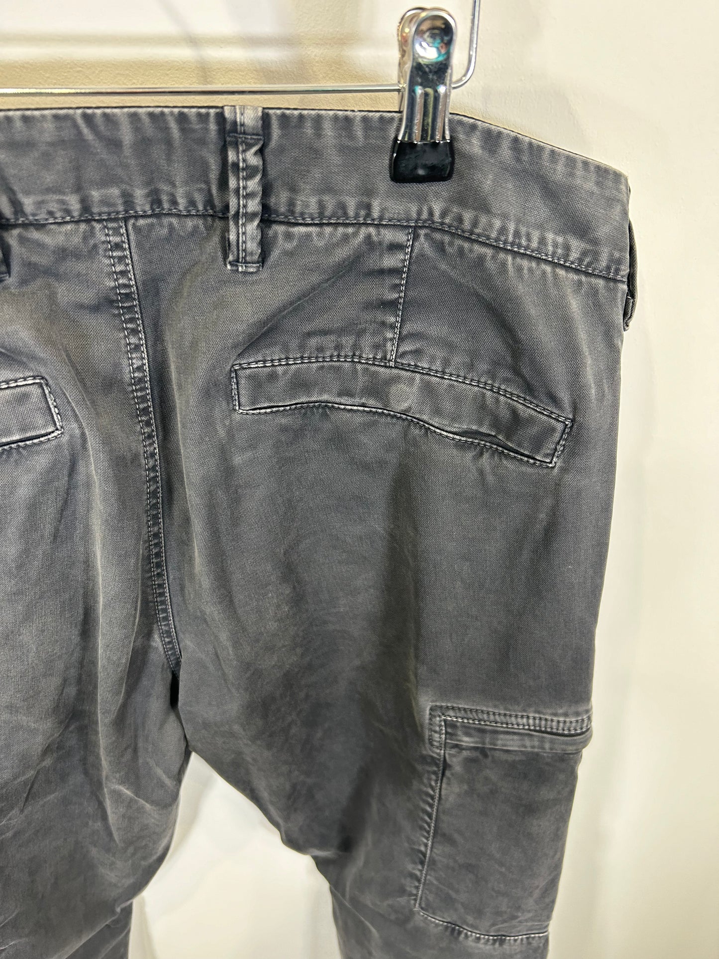 Stone Island 2021 Grey SK Cargo Trousers - 31”