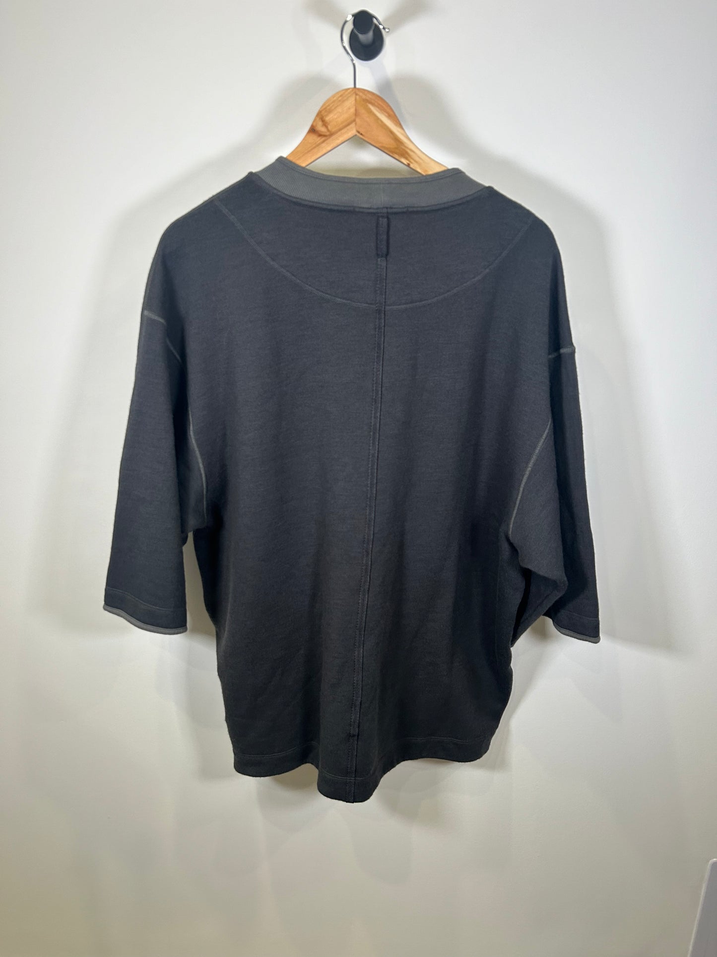 Stone Island 2021 Grey Shadow Project Fleece Short Sleeve Sweatshirt - XL