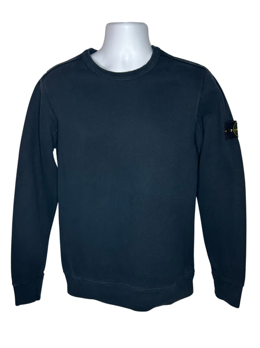 Stone Island 2018 Navy Cotton Crewneck Sweatshirt - Medium