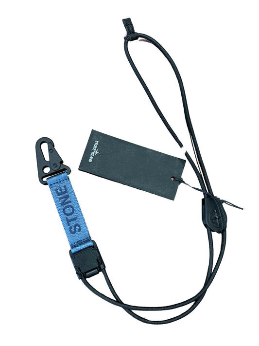 95364 NYLON POLYESTER TAPE Key Holder with Lanyard - Blue