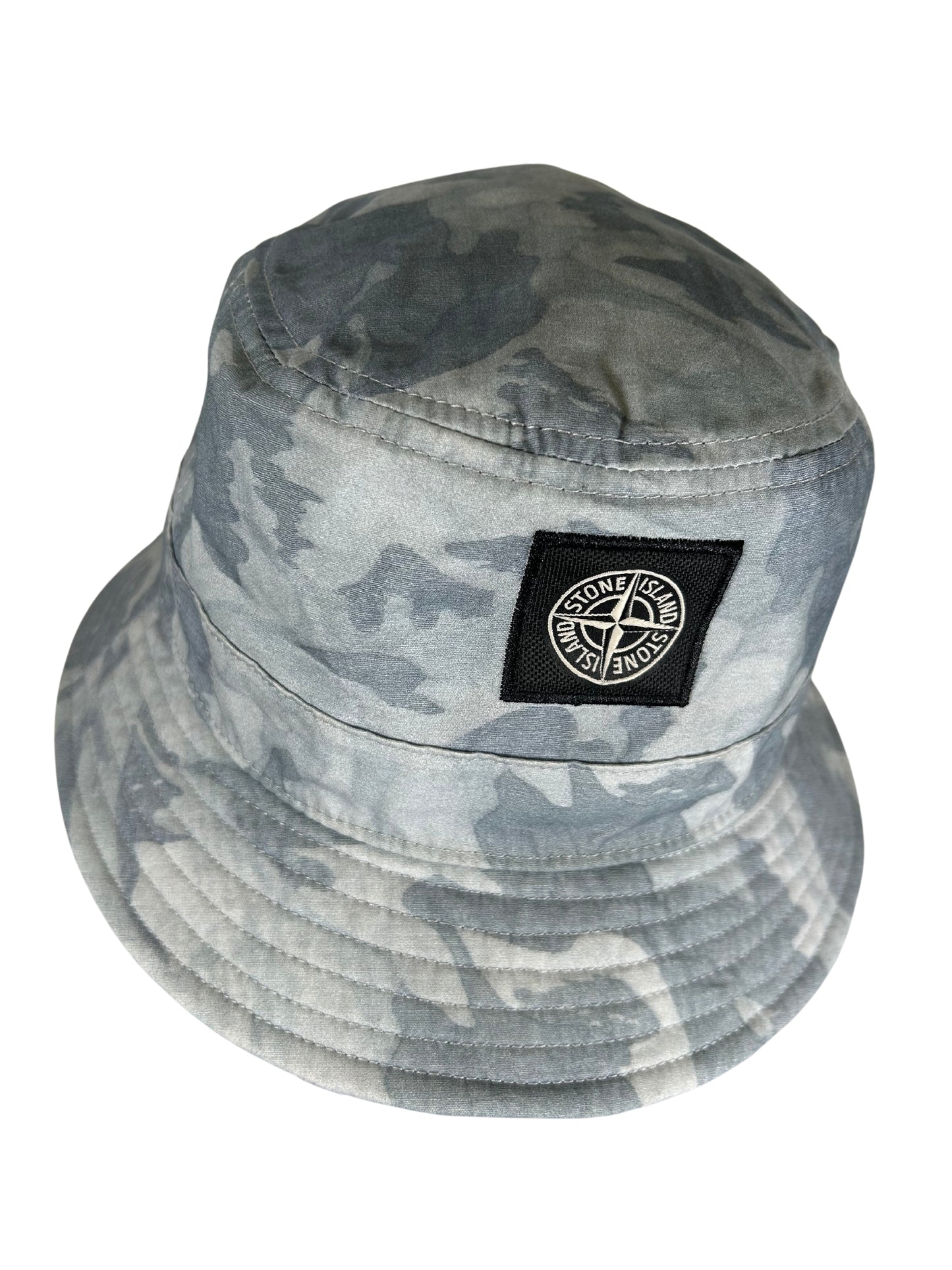 Stone Island 2020 Big Loom Camo Bucket Hat - Medium