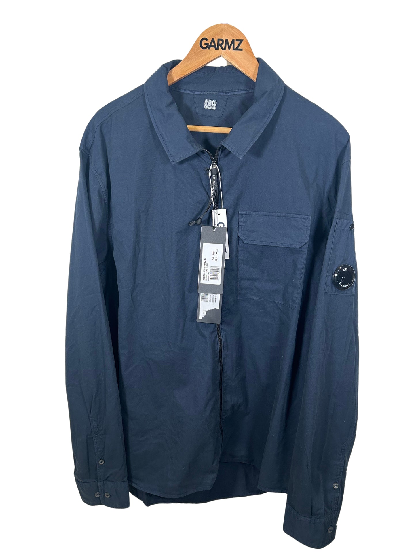 CP Company Navy Zip Overshirt - XXXL