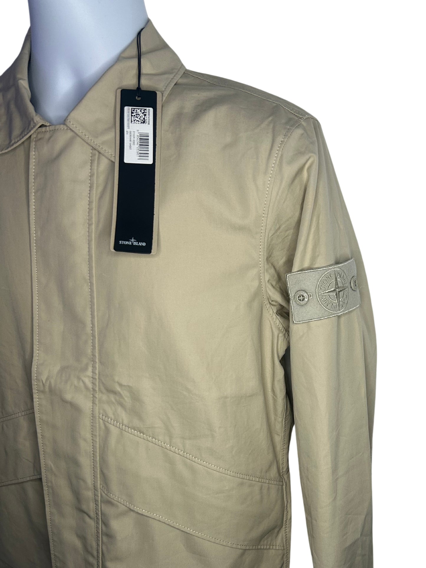 Stone Island 2024 New Season Tan Ghost Piece Overshirt - Small