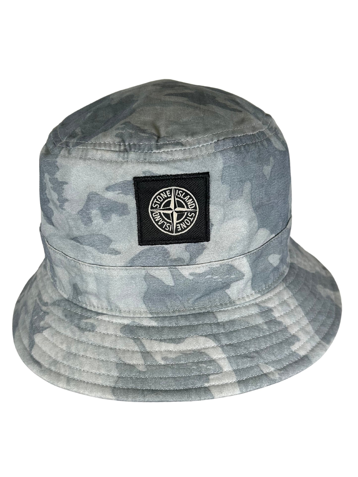 Stone Island 2020 Big Loom Camo Bucket Hat - Medium