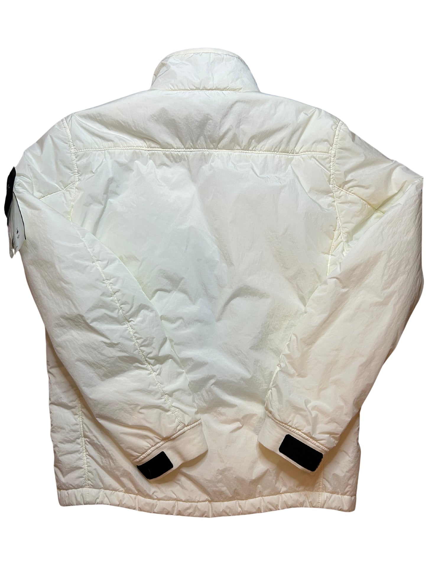 Stone Island White Garment Dyed Crinkle Reps Jacket - Small