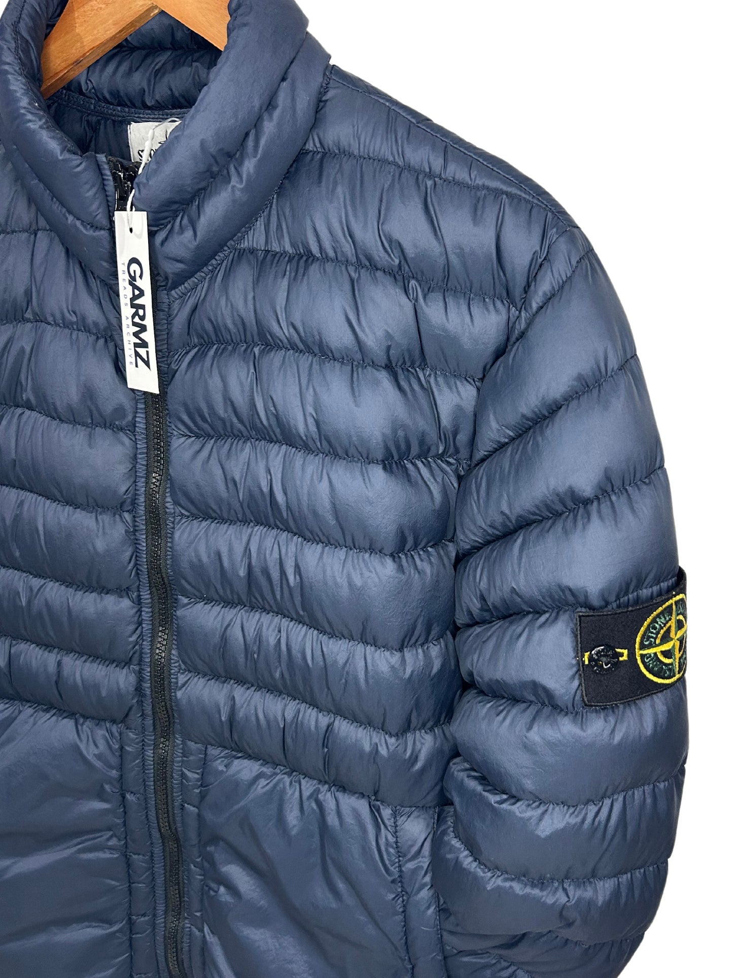 Stone Island 2016 Navy Garment Dyed Down Puffer Jacket - Large