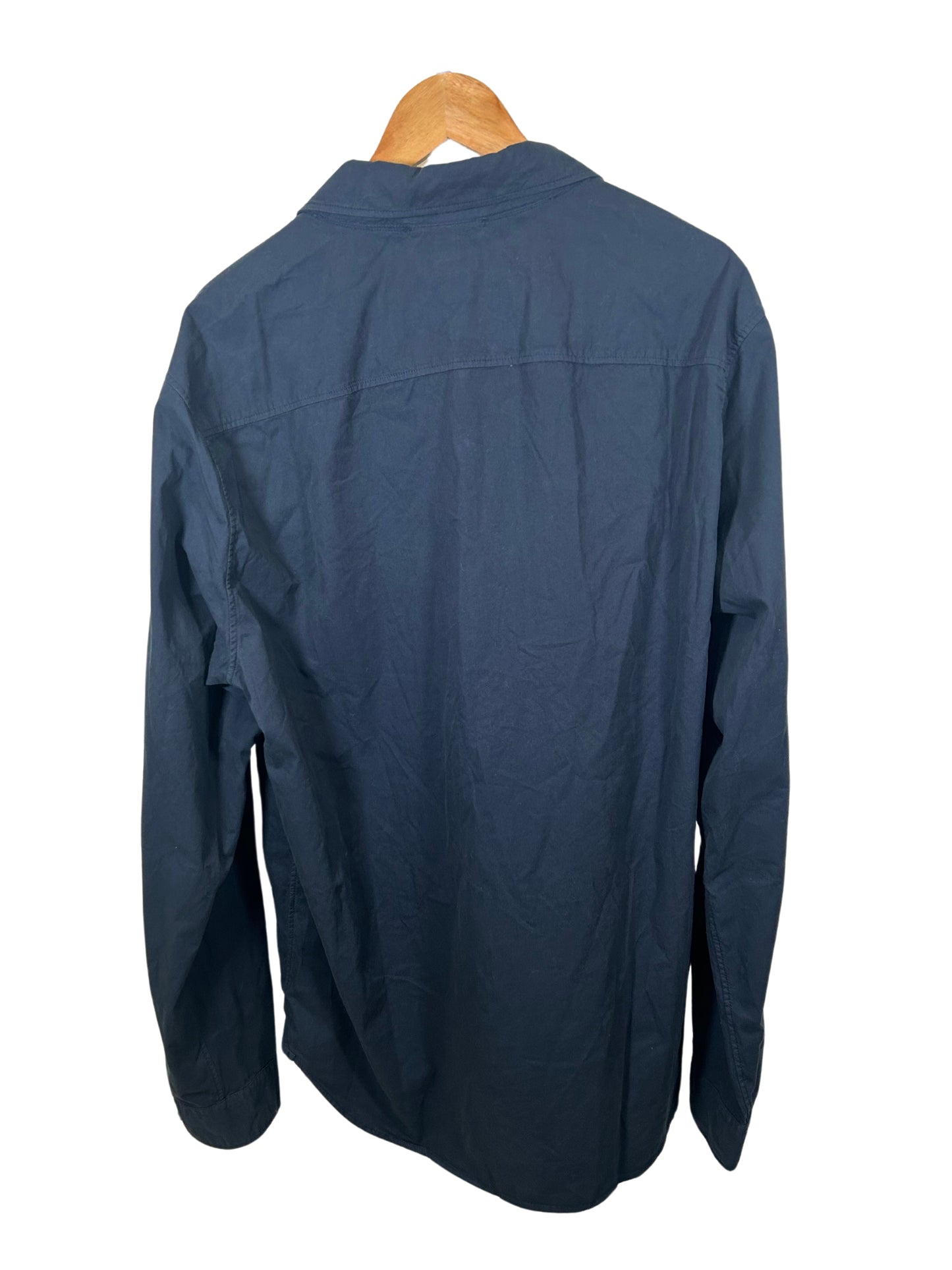 CP Company Navy Zip Overshirt - XXXL