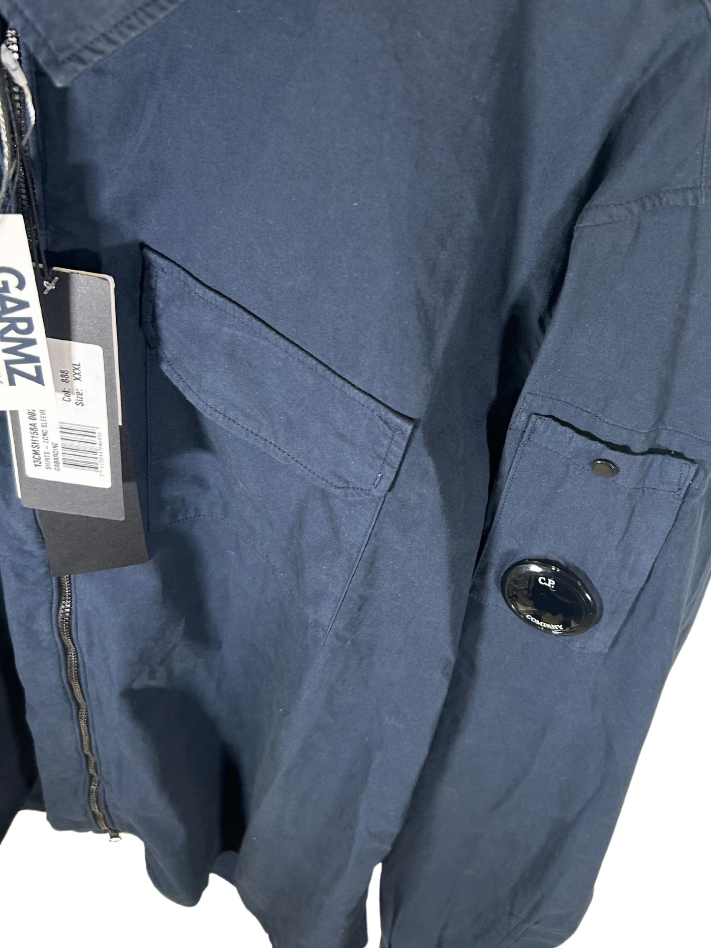 CP Company Navy Zip Overshirt - XXXL