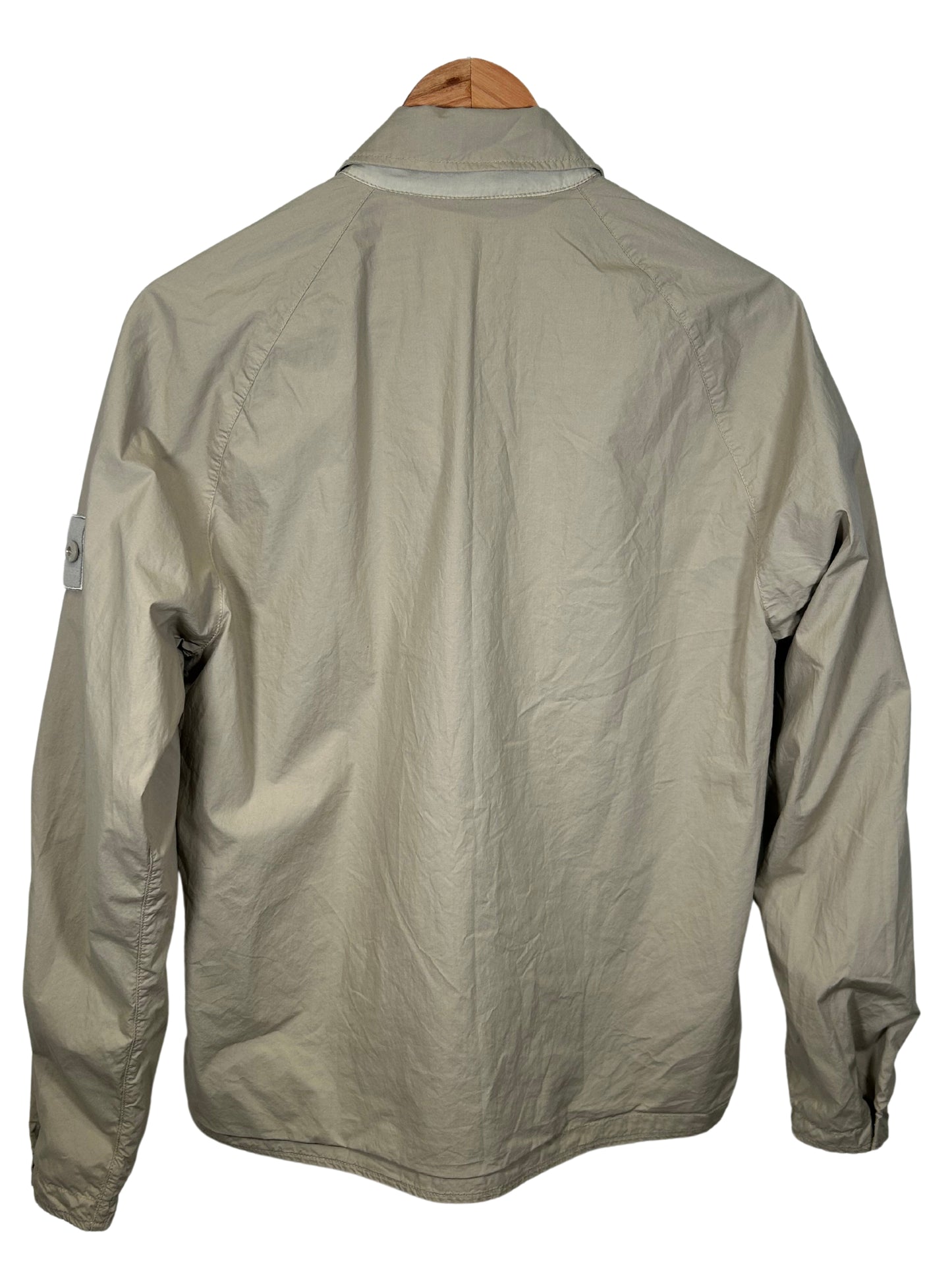 Stone Island 2019 Beige Reversible Ghost Piece Nylon Overshirt - Small