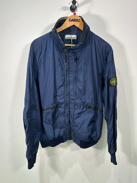 Stone Island Garment Dyed Crinkle Reps NY Cotton Lined Jacket - Large