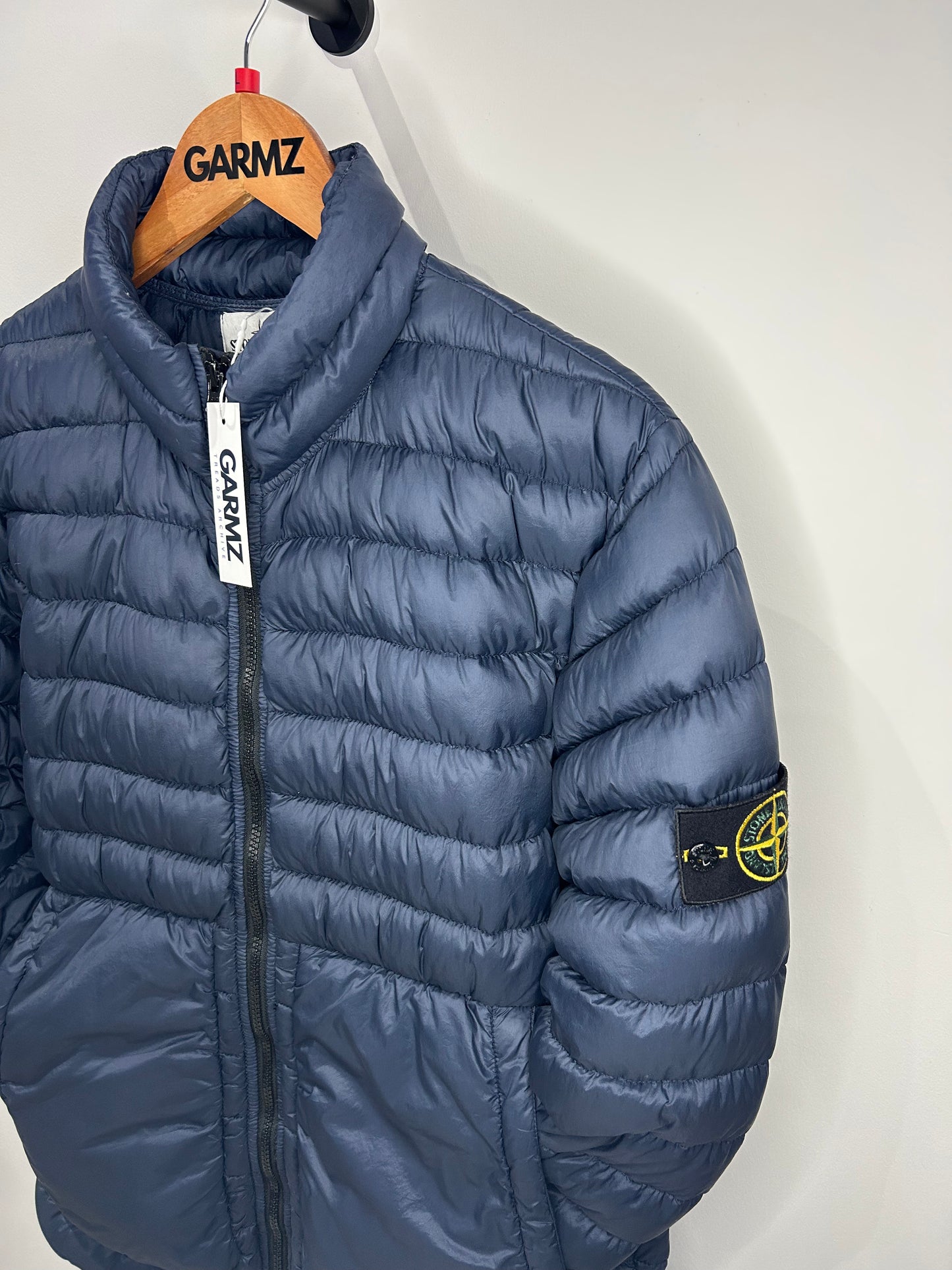 Stone Island 2016 Navy Garment Dyed Down Puffer Jacket - Large