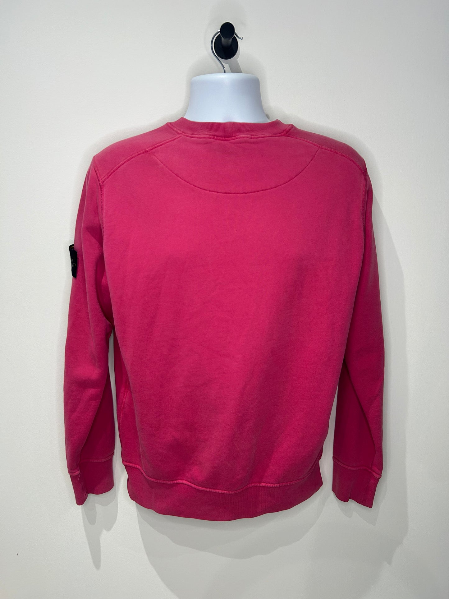 Stone Island 2022 Pink Cotton Crewneck Sweatshirt - Medium