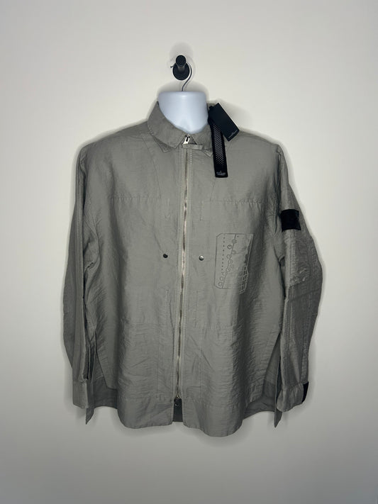 Stone Island 2023 Shadow Project Mesh Spellout Overshirt - Medium