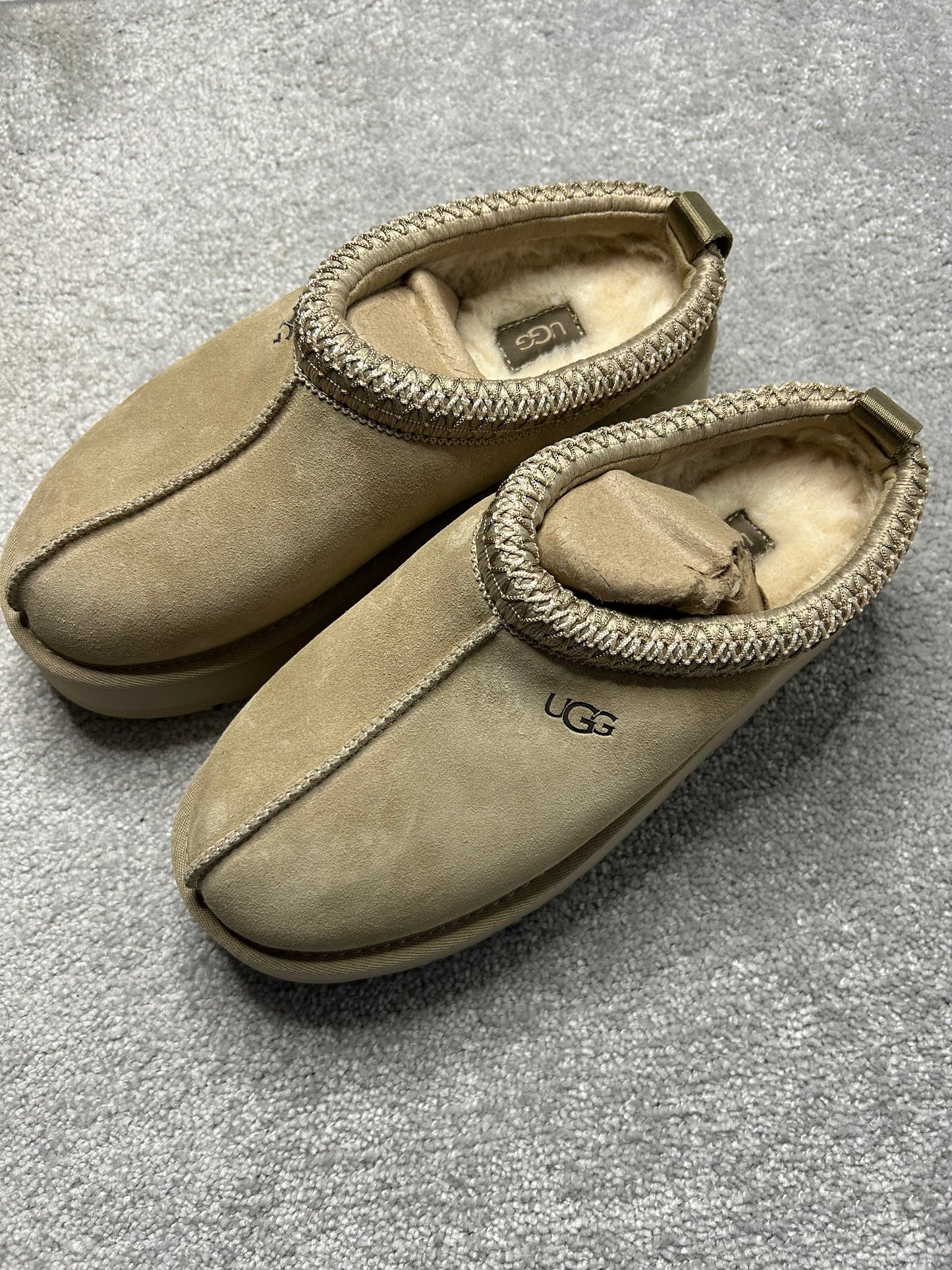 UGG TAZZ Slipper Mustard Seed Womens Uk 3