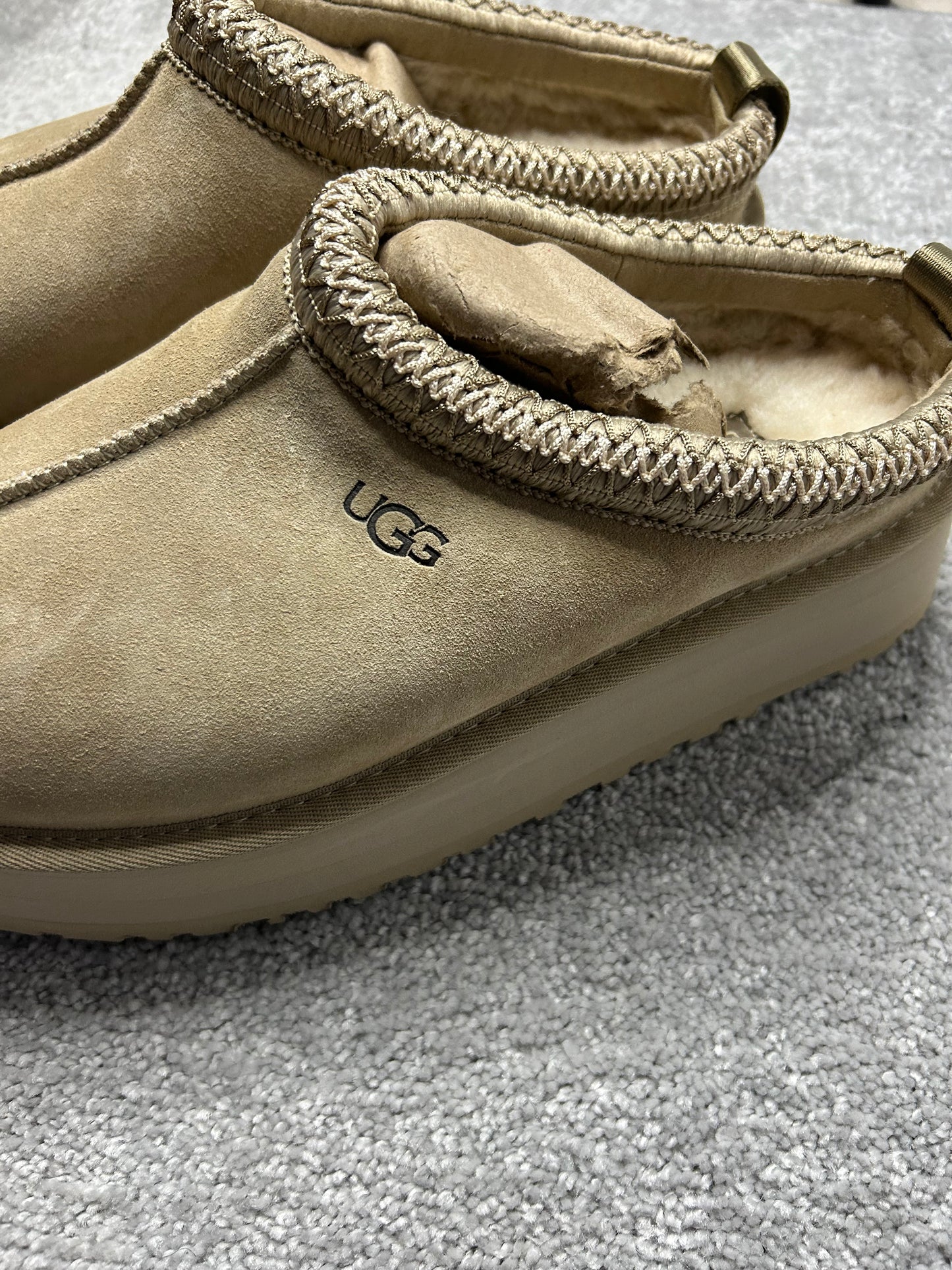 UGG TAZZ Slipper Mustard Seed Womens Uk 3