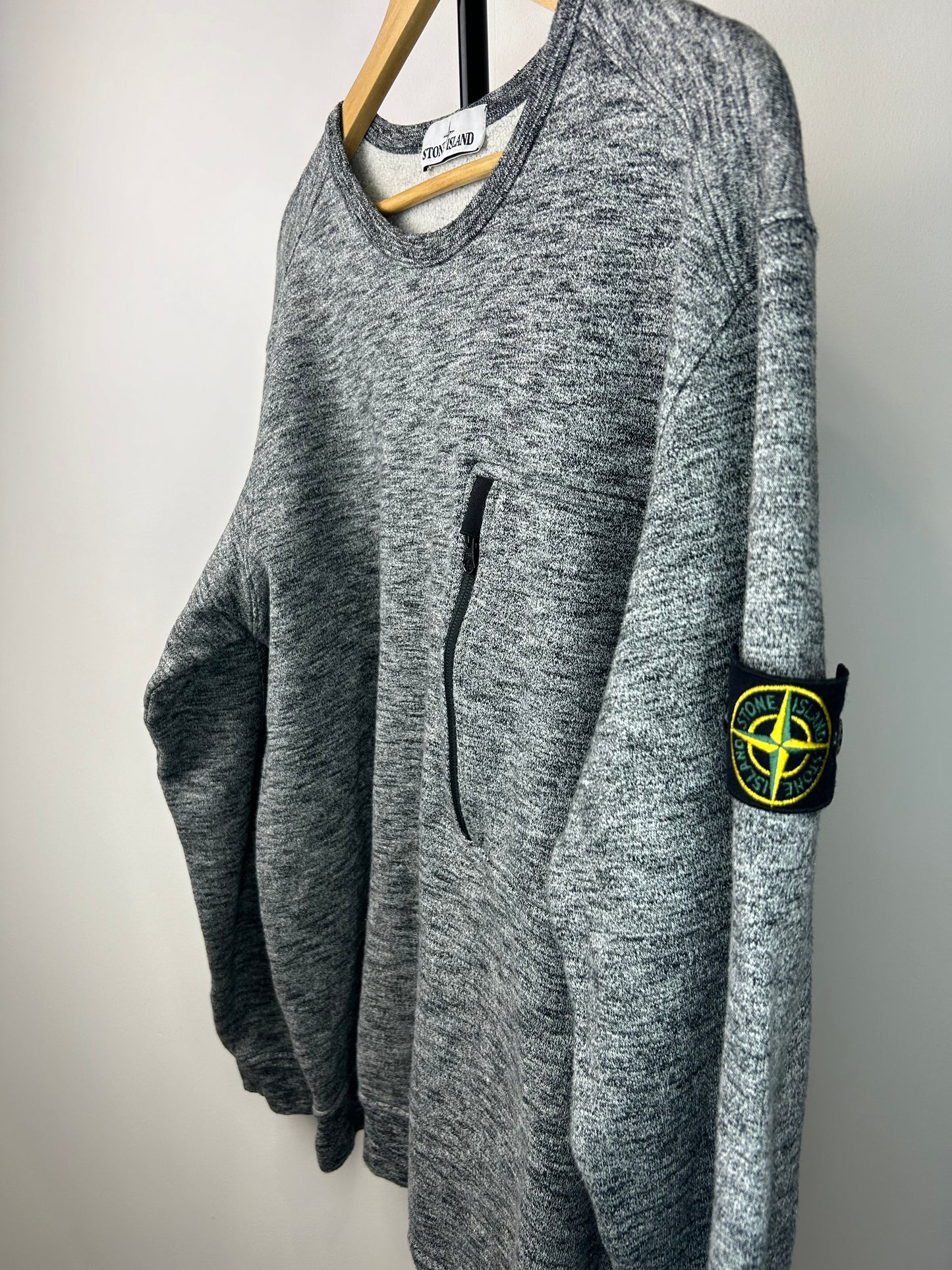 Stone Island 2018 Grey Marl Sweatshirt - XXL