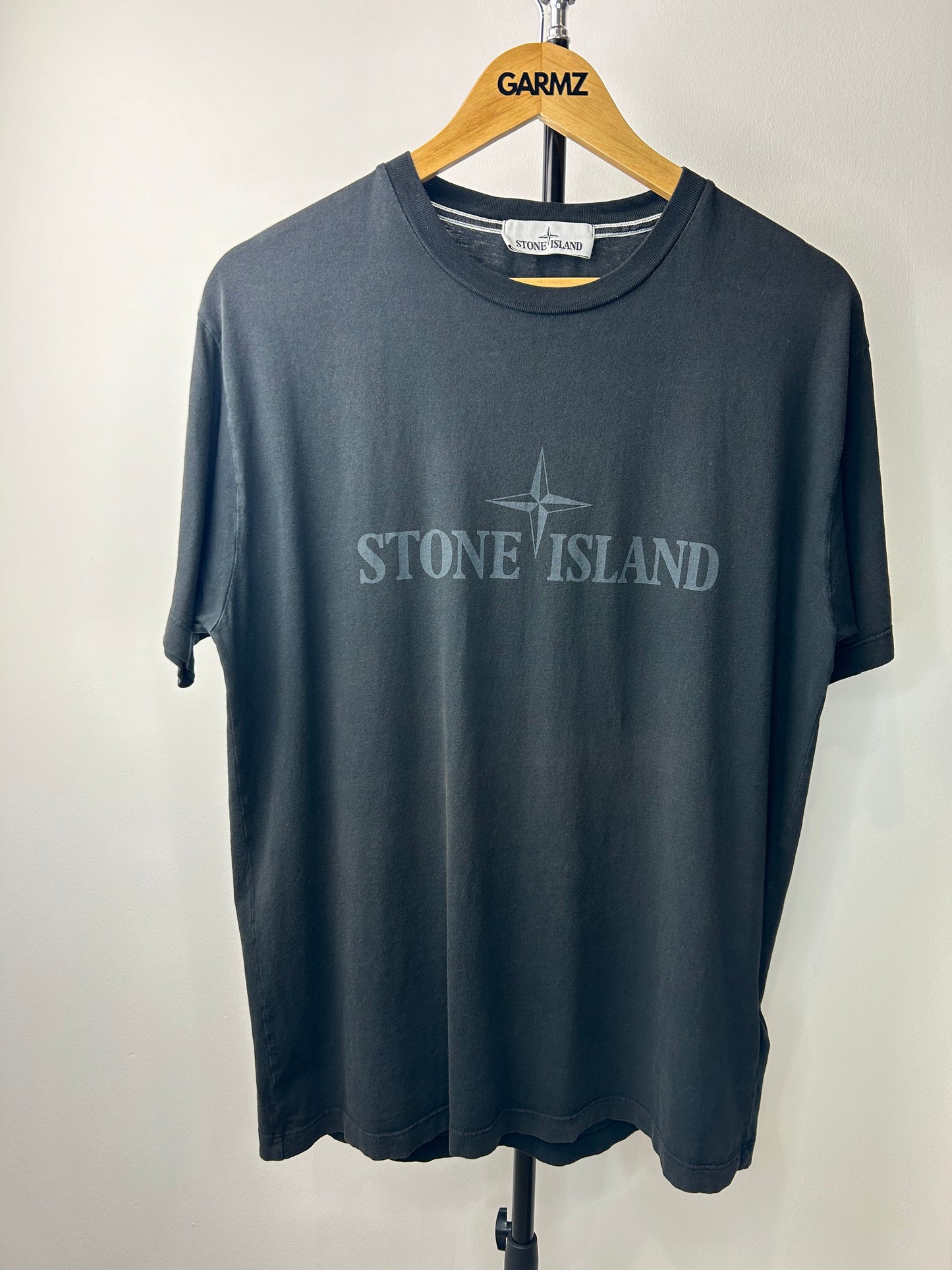 Stone Island 2017 Navy Spellout T Shirt - Large