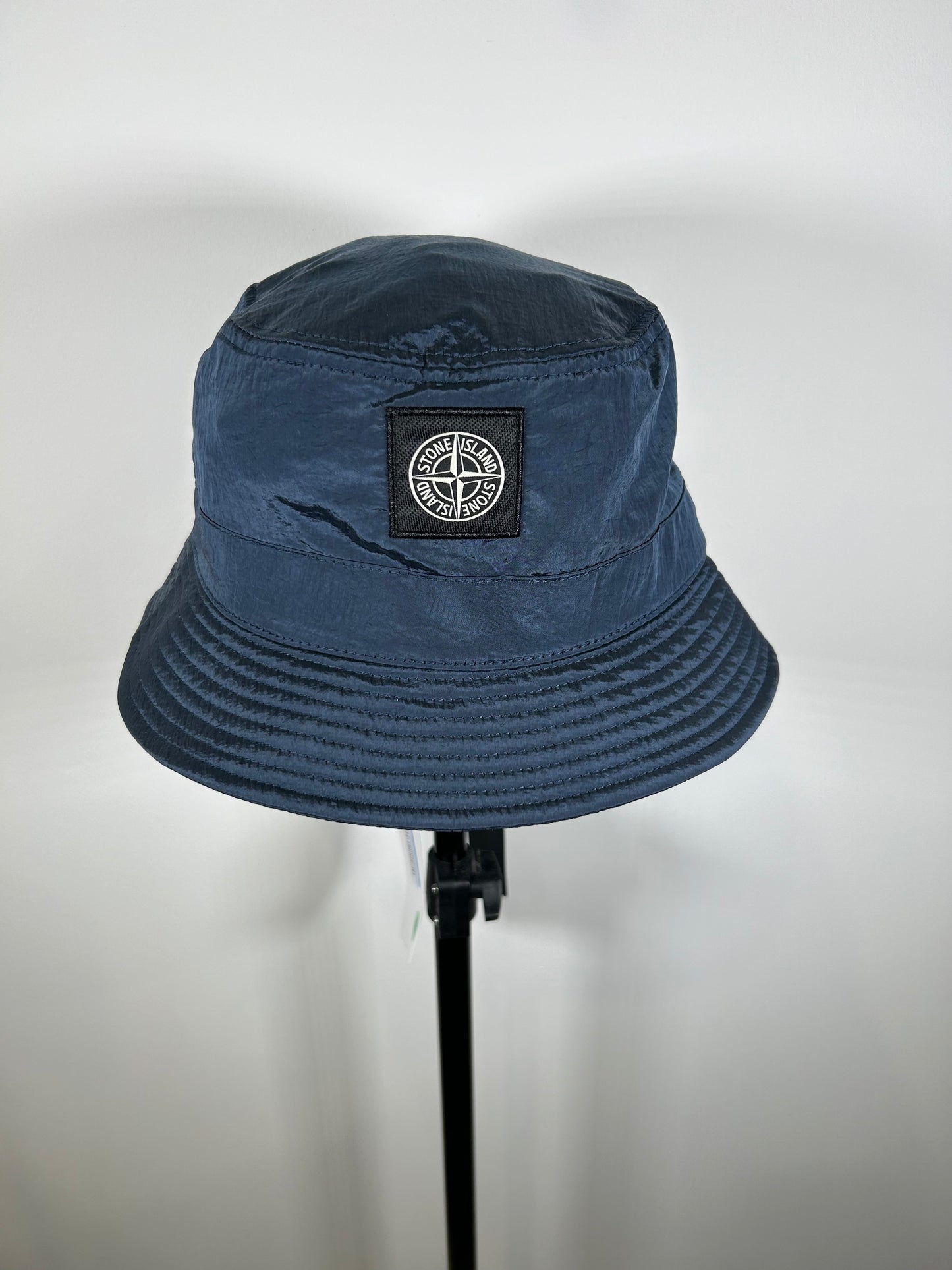 Stone Island 2023 Blue Econyl Nylon Bucket Hat - Medium