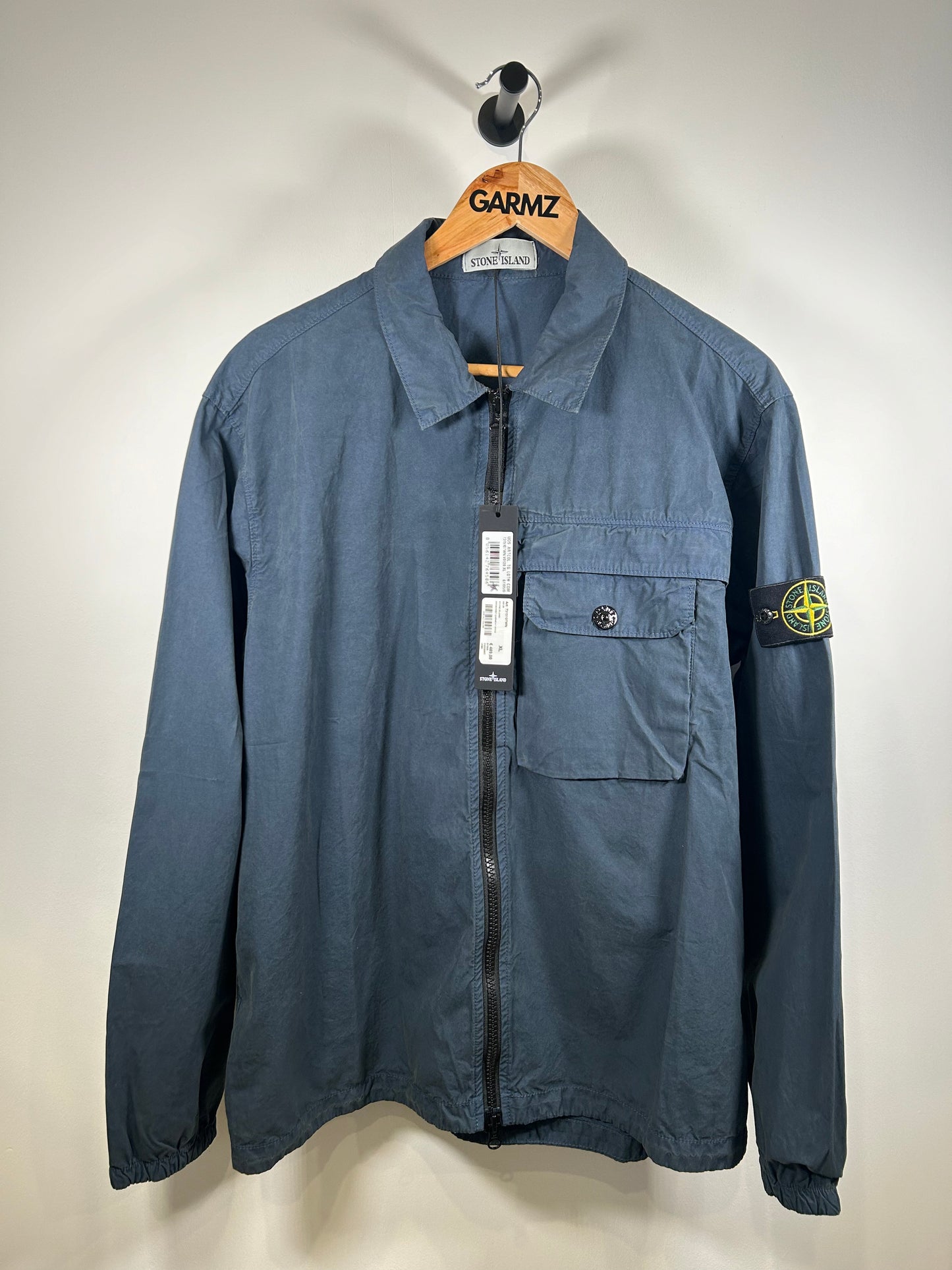 Stone Island 2020 Navy Zipped Overshirt - XL