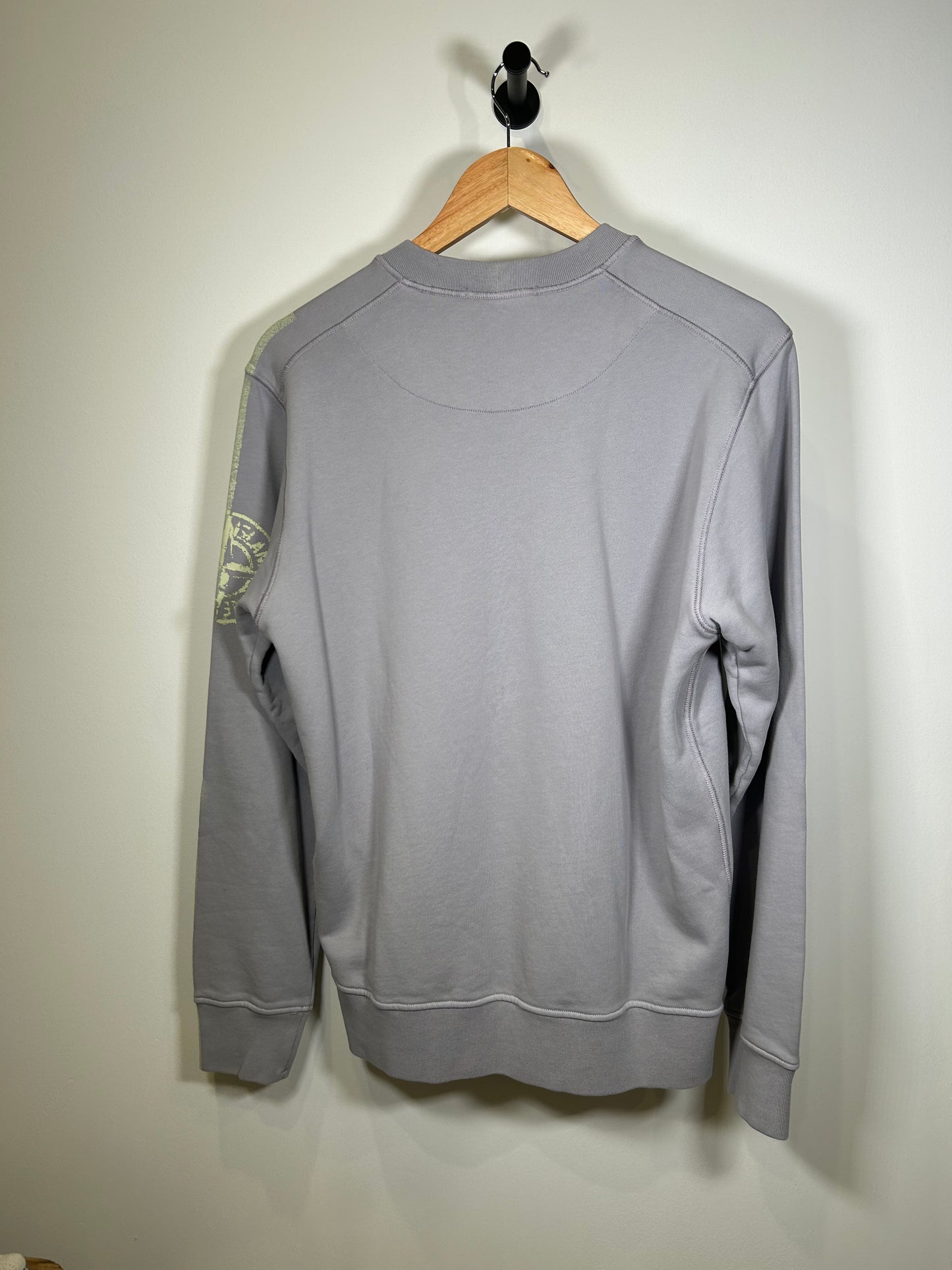 Stone Island Striped Five Logo Crewneck Jumper - Medium