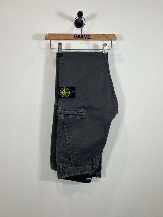 Stone Island 2021 Grey SK Cargo Trousers - 31”