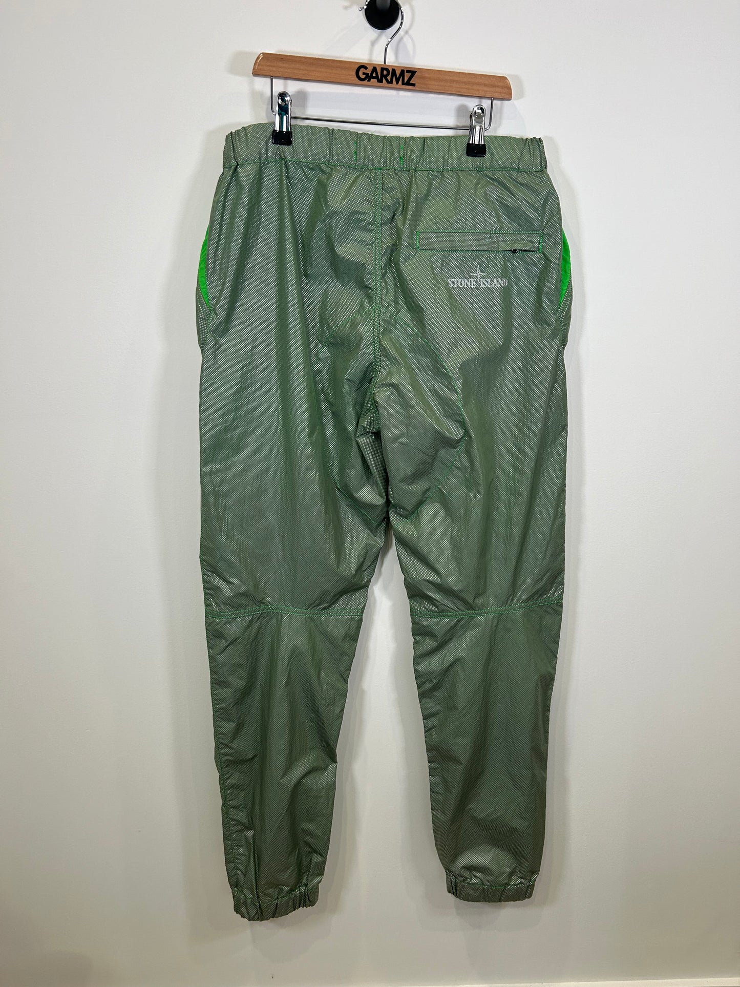 Stone Island Green Pixel Reflective Trousers - 31”