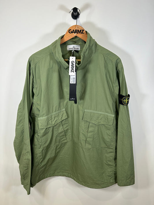 Stone Island 2023 Green Cotton Smock Overshirt - XL