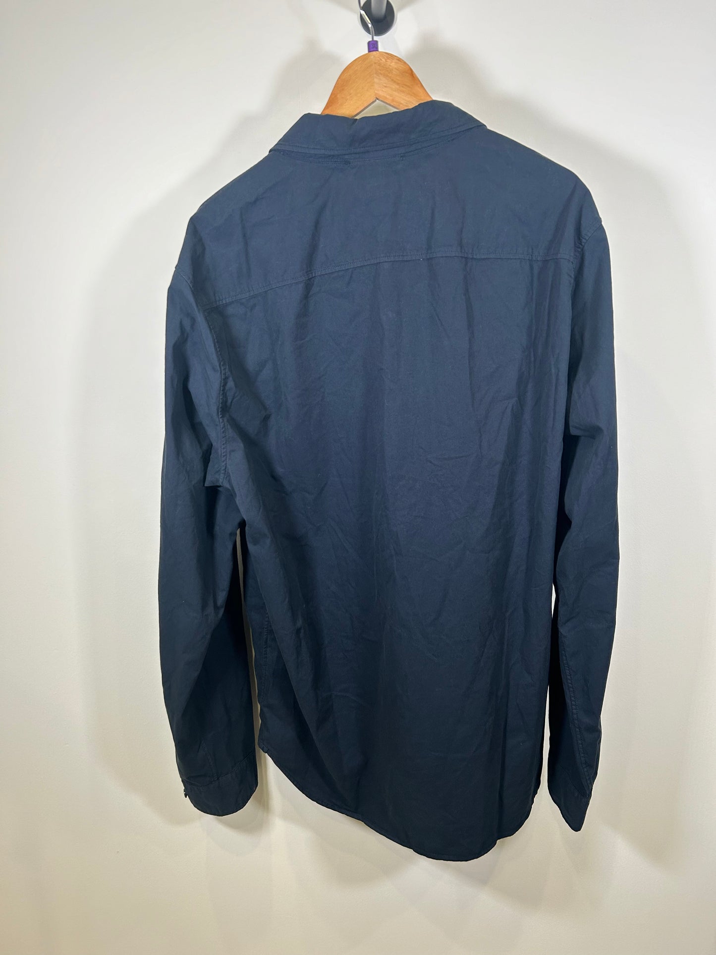 CP Company Navy Zip Overshirt - XXXL